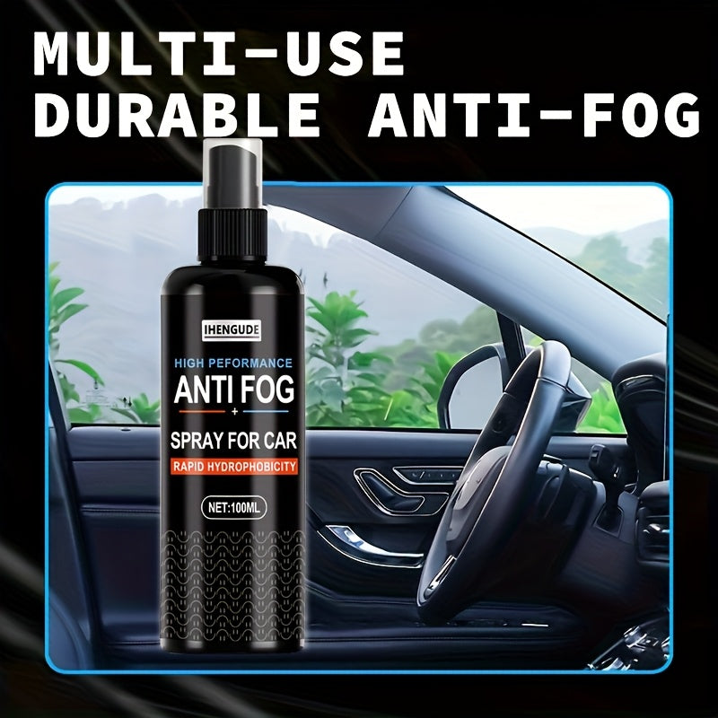 pray Anti-Appannamento a Lunga Durata, Liquido in Poliestere, Sbrinatore Facile da Usare per Parabrezza e Finestrini Interni per Vetri Auto, Caschi, Specchi e Superfici Riflettenti