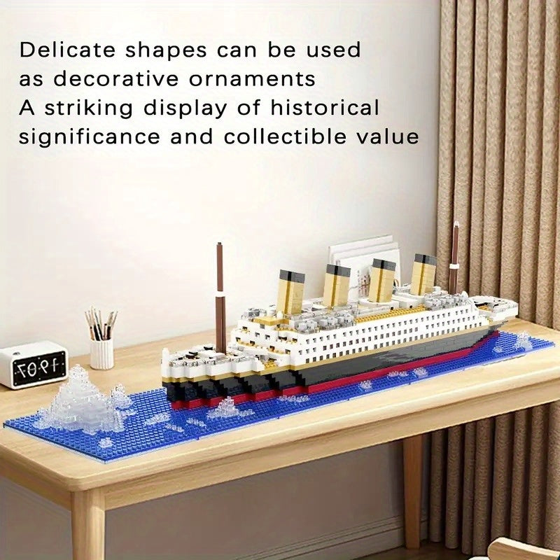 Titanic Mini Blocchi da Costruzione - Modello Barca Educativo Fai da Te