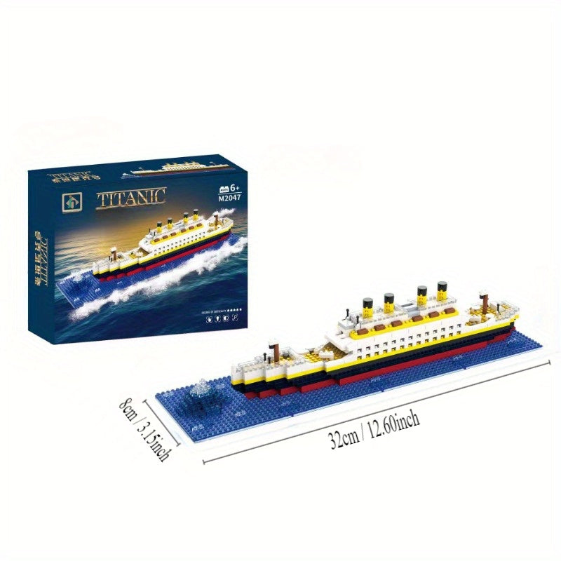 Titanic Mini Blocchi da Costruzione - Modello Barca Educativo Fai da Te
