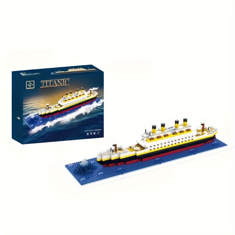 Titanic Mini Blocchi da Costruzione - Modello Barca Educativo Fai da Te