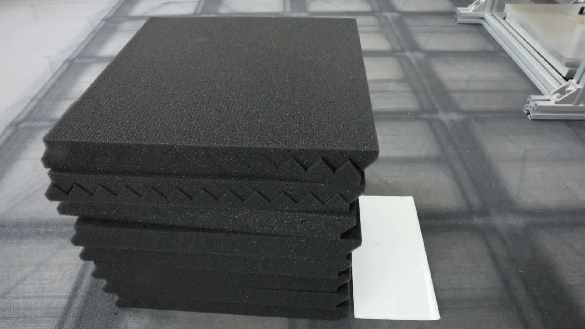 Pannelli Fonoassorbenti Adesivi Nano - 102 Pezzi 30,48cm x 30,48cm x 2,54cm - Schiuma Insonorizzante Nera per Studio di Registrazione e Home Theater