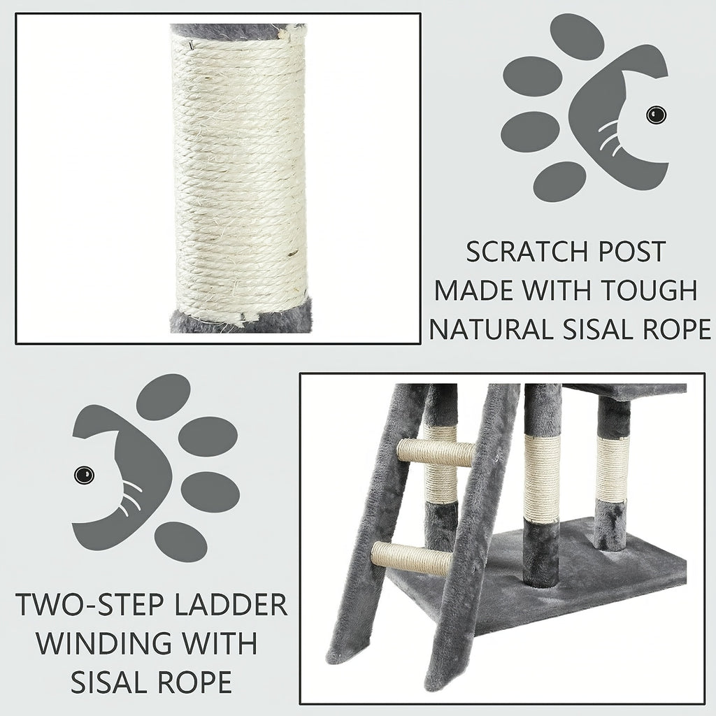 Torre Tiragraffi Multi-Livello 140cm - Centro Attività per Gatti