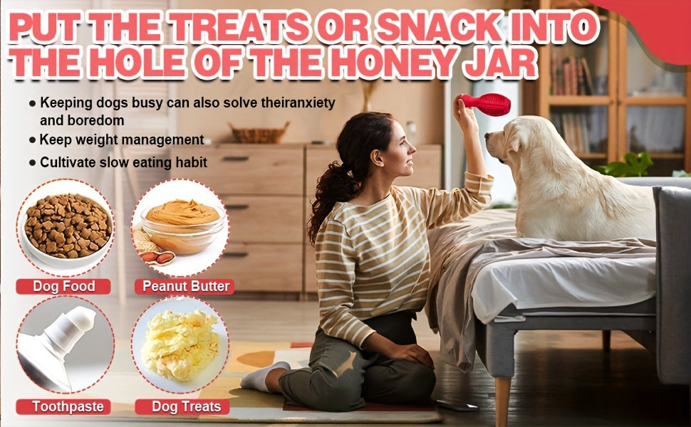 Gioco Interattivo per Cani in Gomma Naturale | Masticazione e Alimentazione Lenta