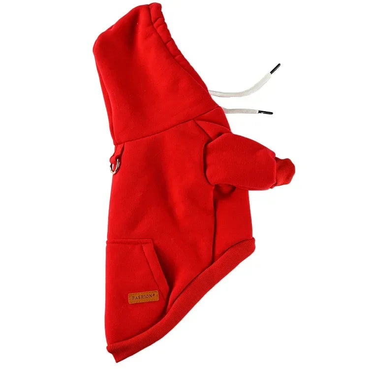 Felpa Cappuccio Cani Piccoli Medi, Gilet Outdoor Caldo Fleece Bulldog Husky Cuccioli Gatti