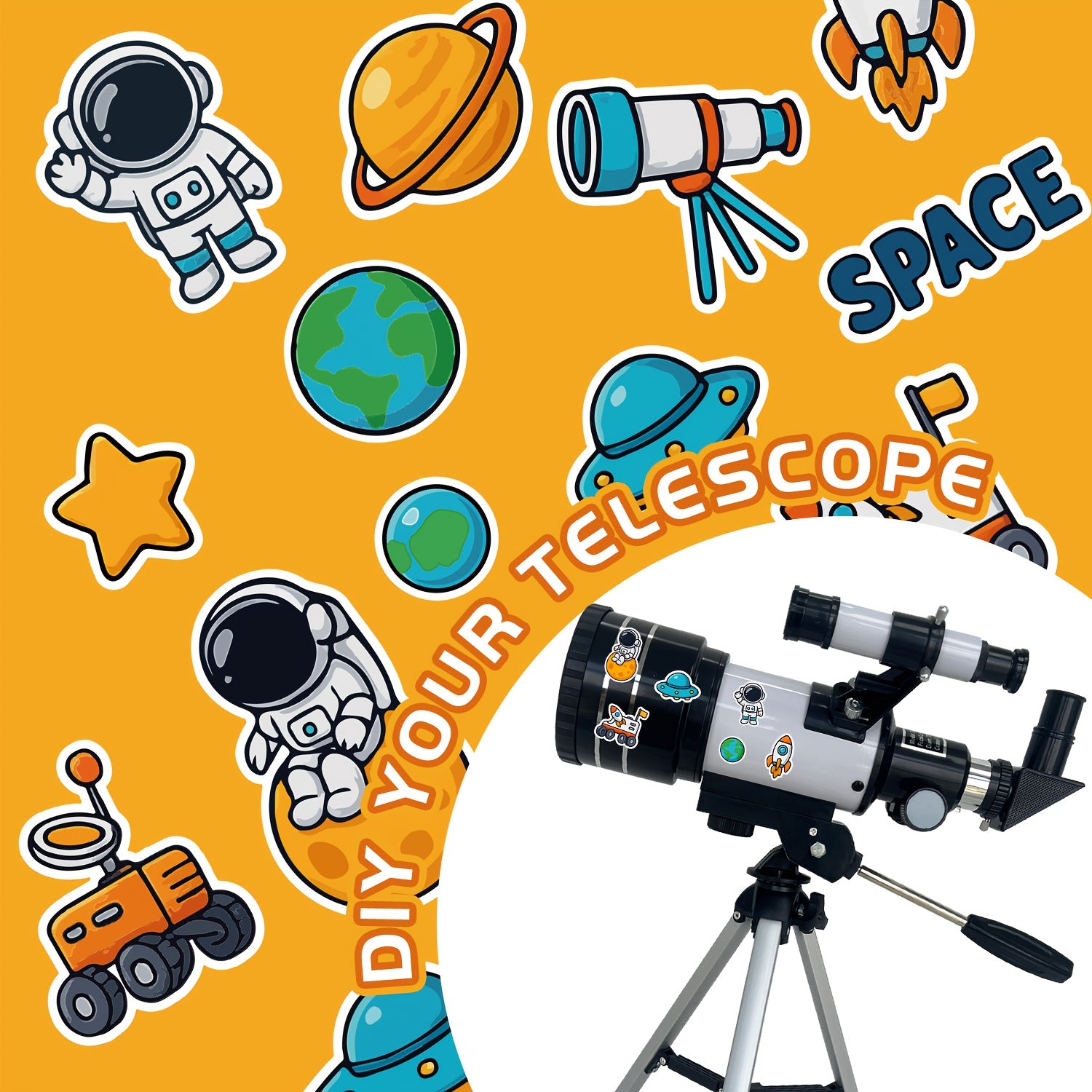 Telescopio Astronomico 150X, Apertura 70mm per Adulti - Perfetto per Campeggio, Osservazione Naturalistica, Educazione ed Esplorazione - Il Miglior Telescopio per Principianti, Regalo Ideale per Uomini e Famiglia