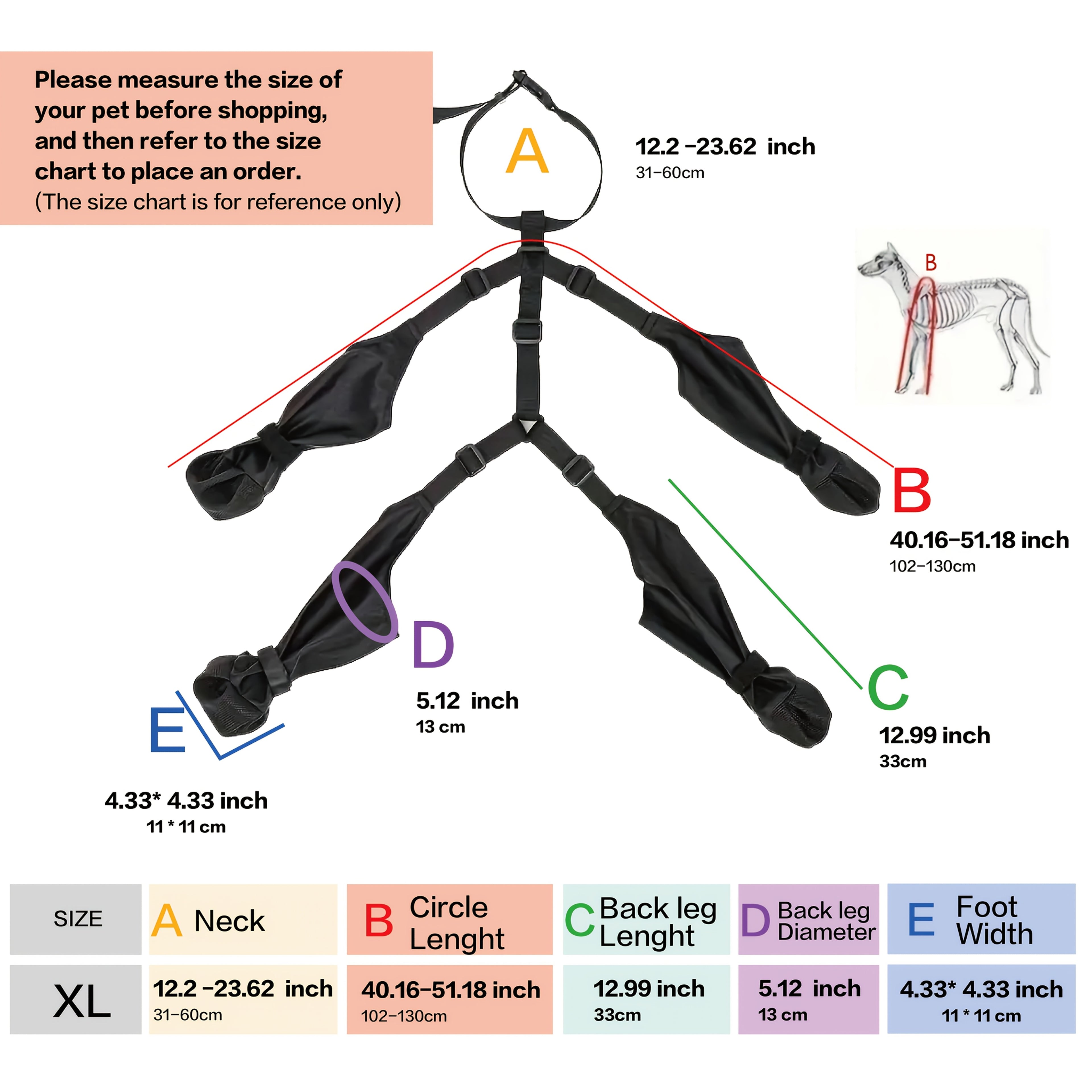Scarpette Impermeabili per Cani con Cinghie Regolabili - Scarpe 4 Stagioni Antiscivolo Fodera Calda Riflettenti Lavabili Poliestere per Tutte le Taglie