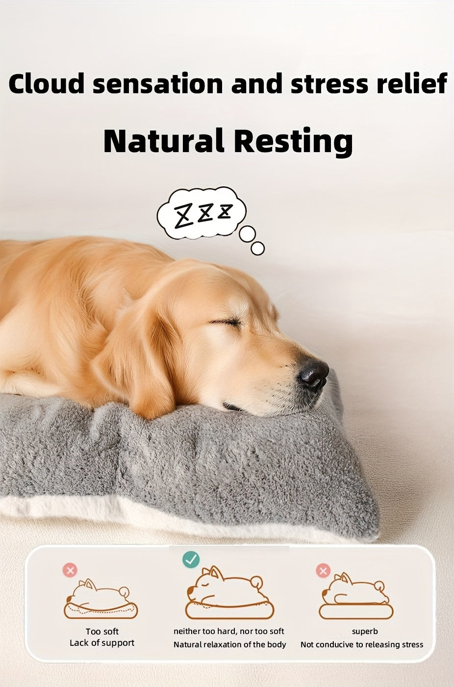 Cuccia per Cani Taglia Grande | Cuscino Invernale Premium