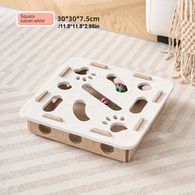 Labirinto Interattivo per Gatti con Tiragraffi e 10 Giochi Puzzle