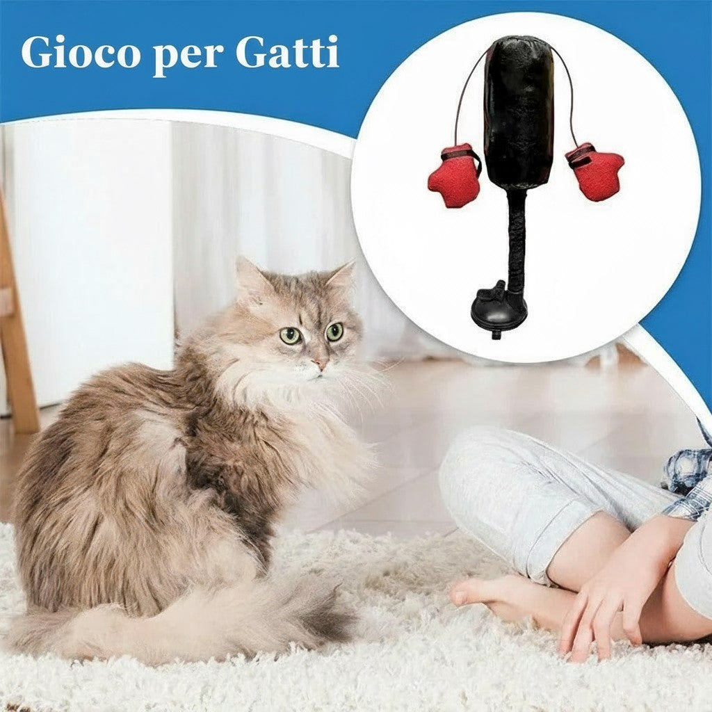 Sacco da Boxe Interattivo per Gatti